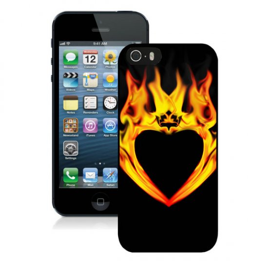 Valentine Fire Heart iPhone 5 5S Cases CAQ - Click Image to Close